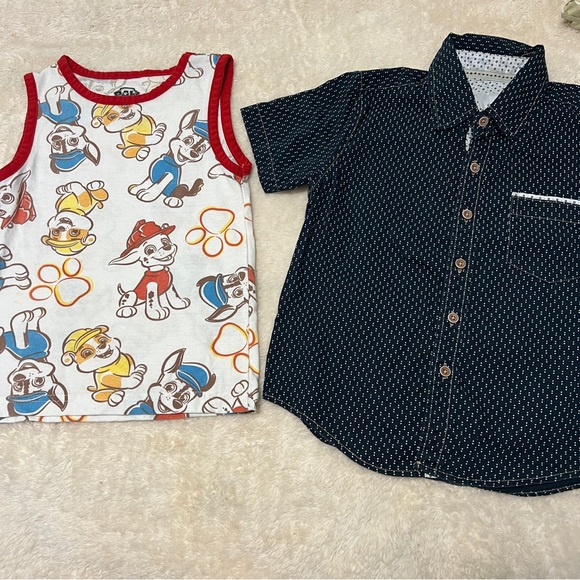 Paw Patrol Other - 4T Kids Paw Patrol Print Tank Top and Polka Dot Shirt Set
